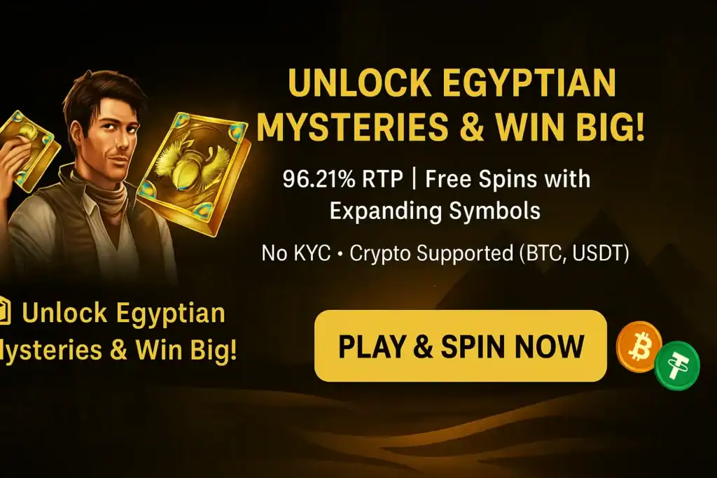 Book of Dead slot game at top crypto gambling sites in 2025 — play anonymously