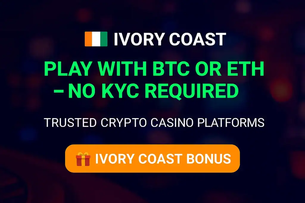 Gamble with BTC or ETH in Ivory Coast – crypto casino 2025